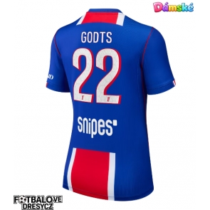 Paris Saint-Germain Mika Godts #22 Dámské Domácí Dres 2026-27 Krátký Rukáv